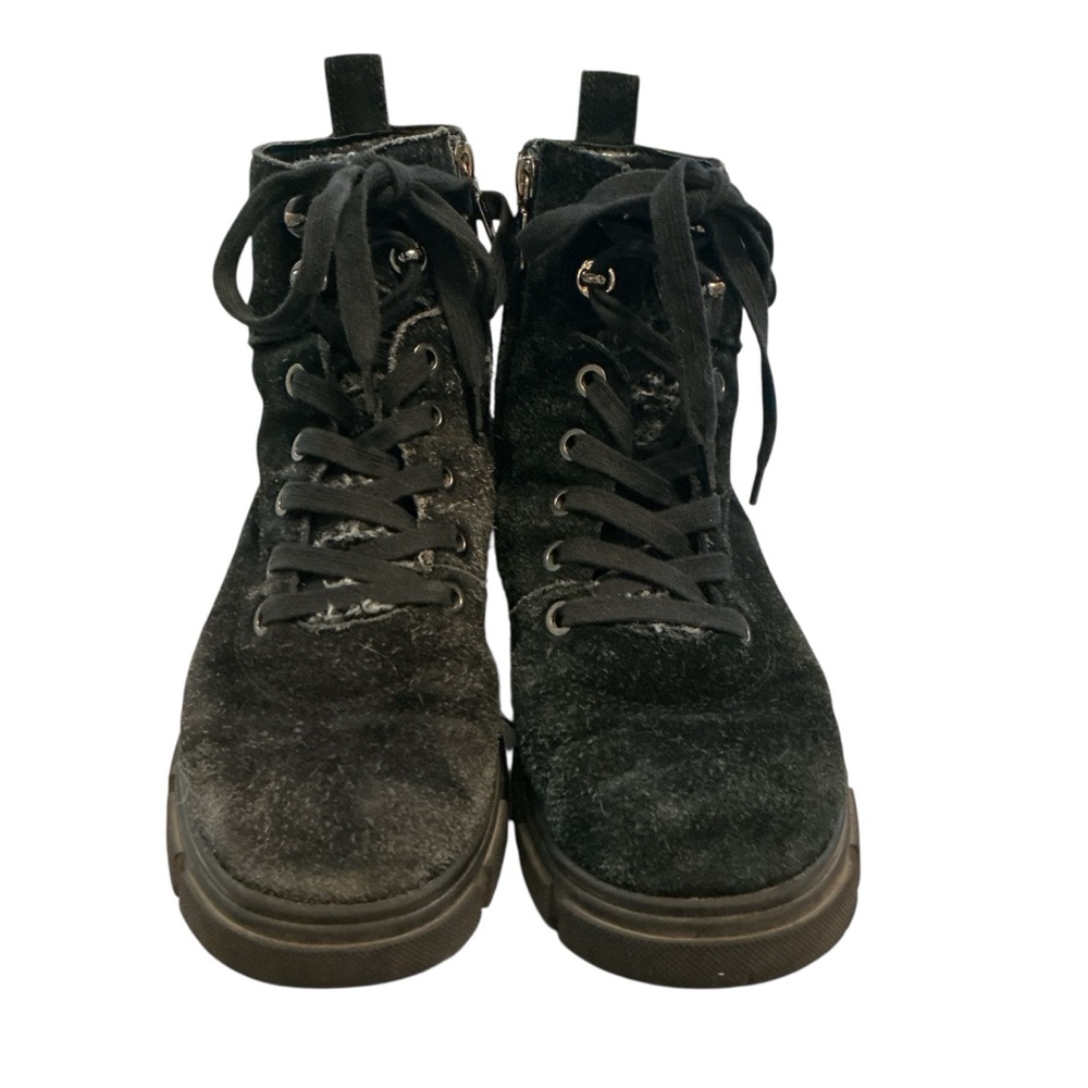 Blondo Womens Black Perri Waterproof Boots Combat Goth Lug Sole Size 9.5 - Picture 4 of 10